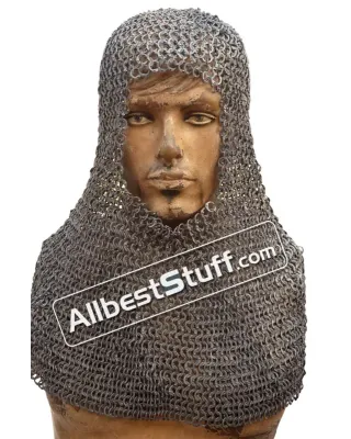 8 mm Full Flat Riveted Dome Riveted Chain Mail Coif